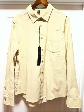 Timeless Apparel-Getsway Style / Lightweight Button-Up Shirt Jacket in Cream